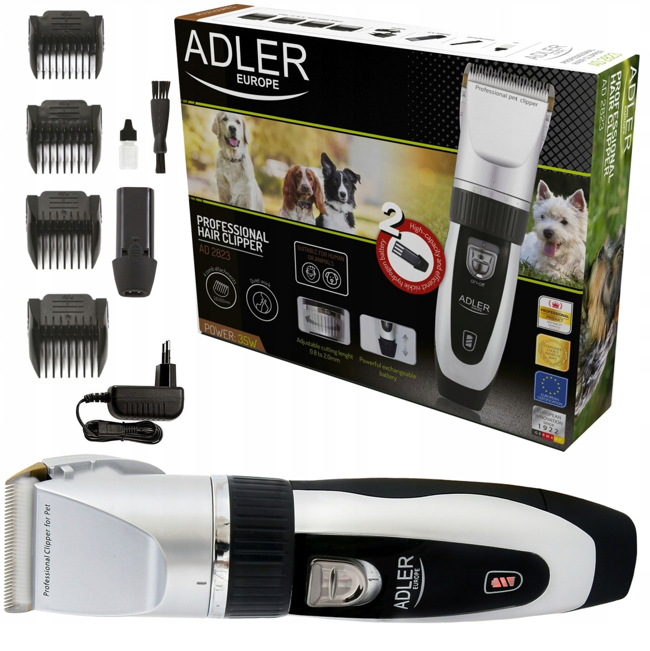 Машинка для стрижки животных Adler AD 2823