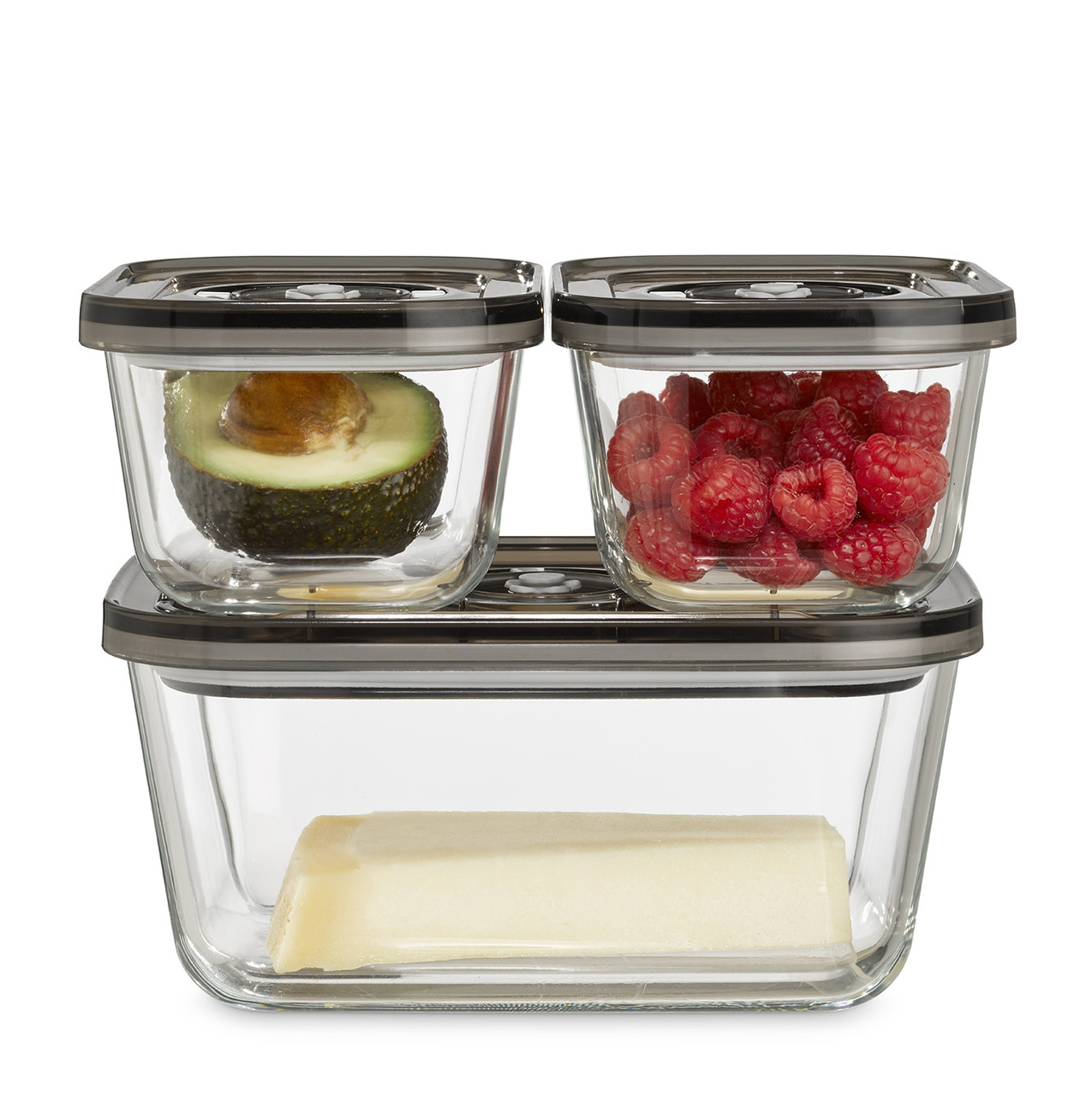 Набор стеклянных вакуумных контейнеров Caso VacuBoxx Eco-Set 3шт. 1177