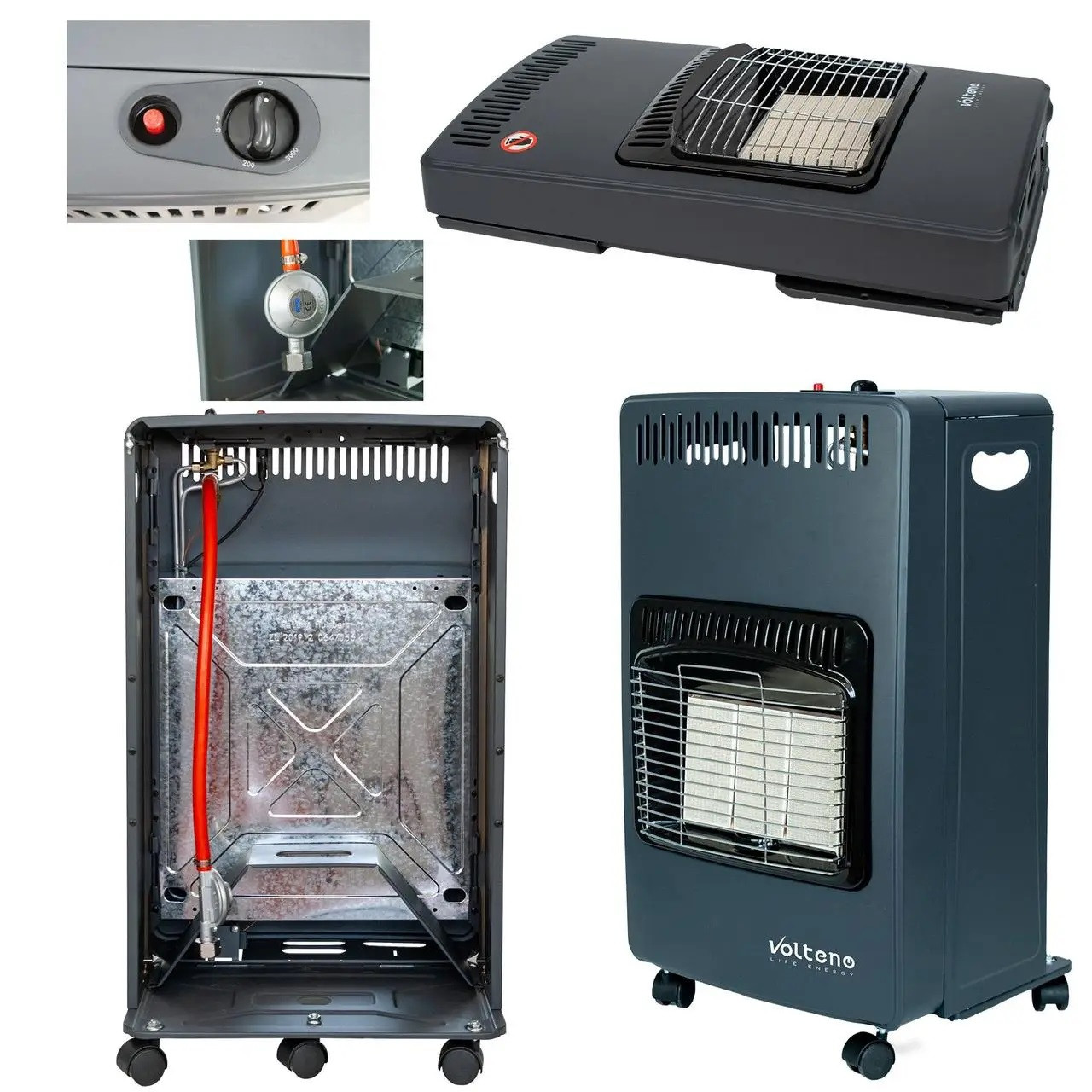 Газовый обогреватель Volteno VO2821 4.2 кВт с Редуктором и шлангом Польша