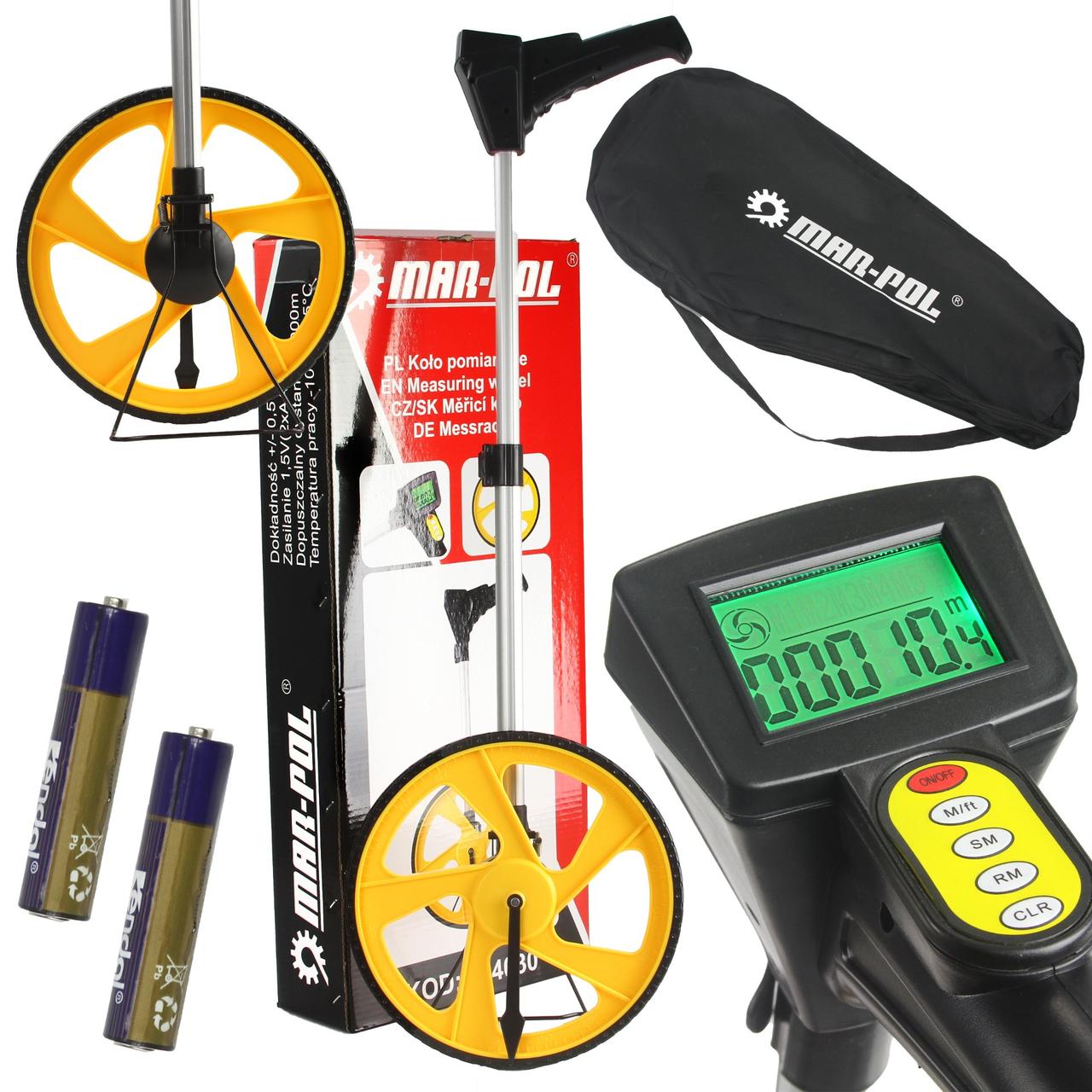 Измерительное колесо диаметром 320 мм Mar-Pol M04030 курвиметр с дисплеем