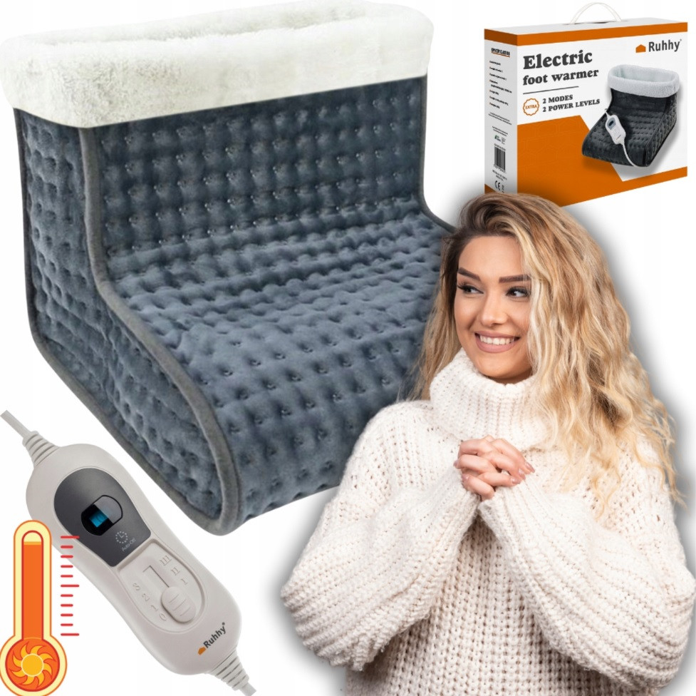 Электрическая грелка для ног Ruhhy 21885 с пультом 3 режима 100 Вт