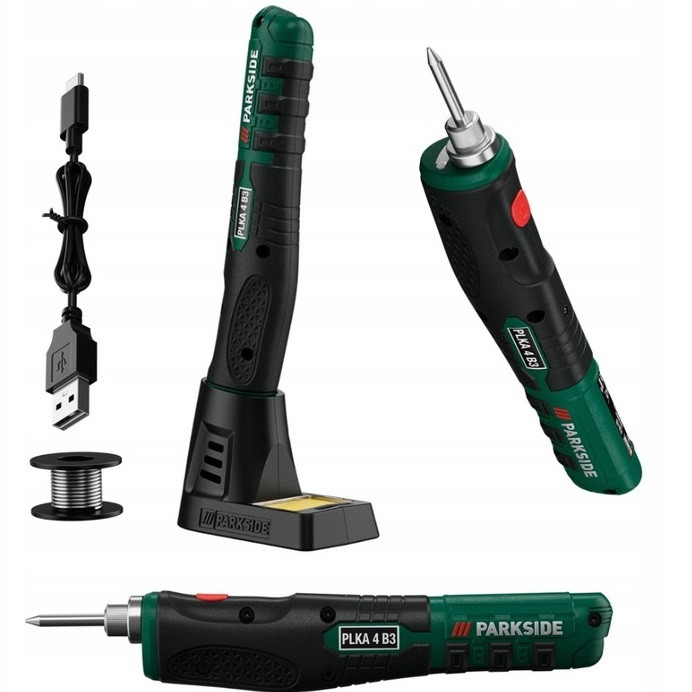 Аккумуляторный паяльник Parkside PLKA 4 B3, 4 В Германия