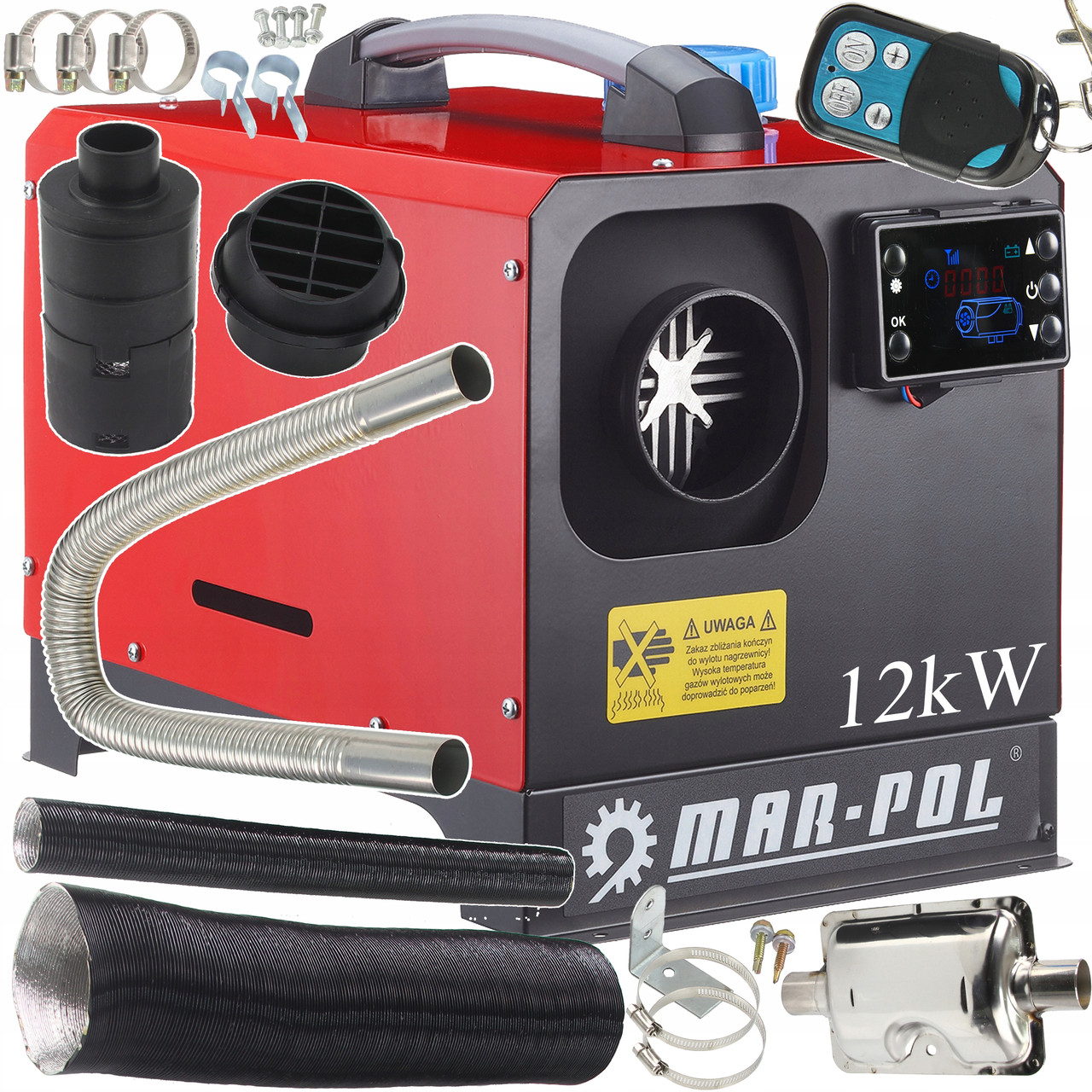 Автономный дизельный обогреватель Mar-Pol M80951 12кВт 12V-220V с пультом