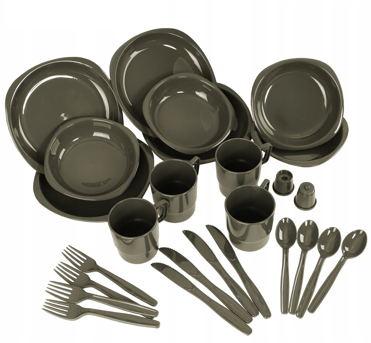 Набор туристической посуды Mil-Tec 14687000 26 шт. - Olive