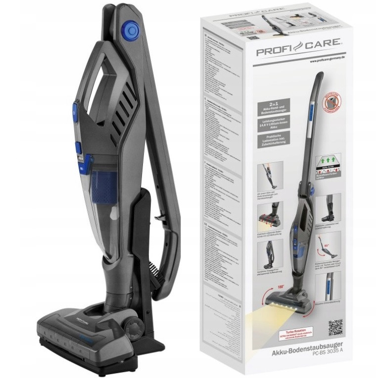 Пылесос аккумуляторный беспроводной ProfiCare PC-BS 3035 14,8 В 2200 мАч