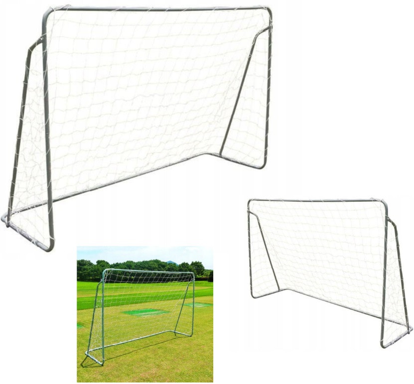 Портативные футбольные ворота с сеткой Nils BR240 240x150x90см
