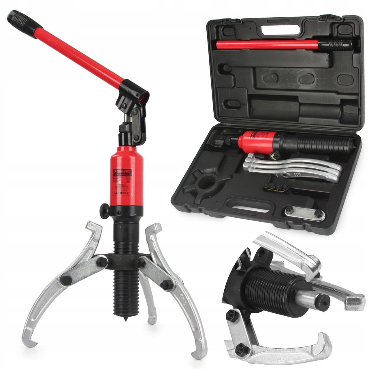 Гидравлический съемник подшипников и шестерен 5 тонн Mar-Pol M80457 инструмент для демонтажа деталей