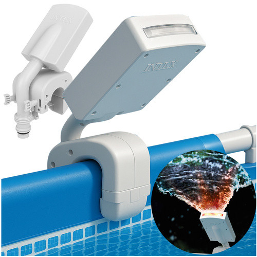 Фонтан для бассейна Intex 28089 с LED подсветкой, гидроэлектрическийkruzz