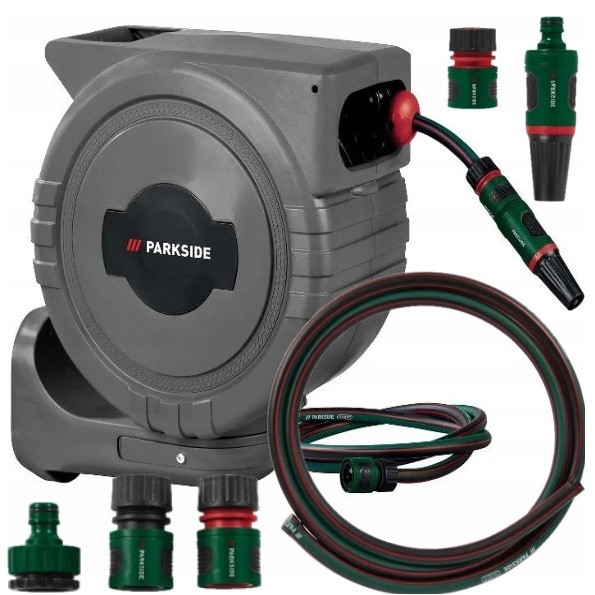Автоматична садова котушка Parkside зі шлангом 25 метрів Німеччина