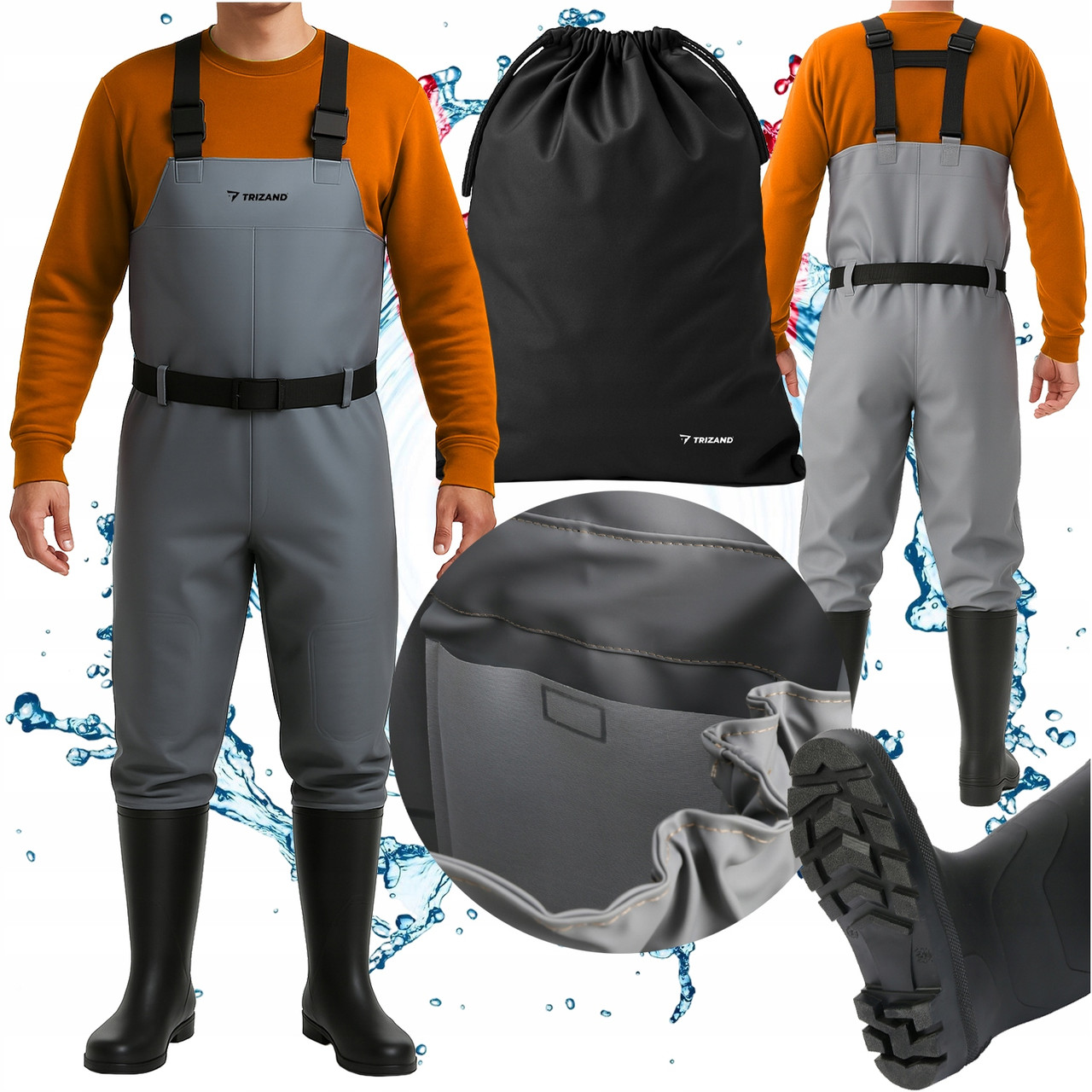 Комбинезон рыбацкий вейдерсы Trizand 25894 р. 45 Заброды