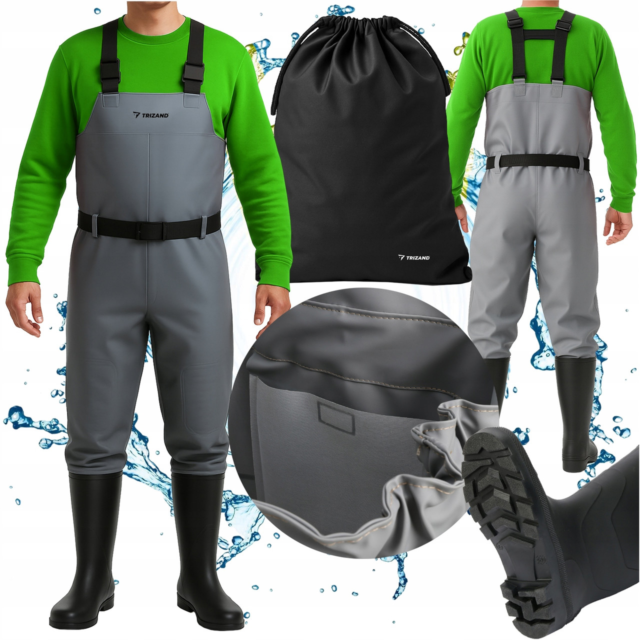Комбинезон рыбацкий вейдерсы Trizand 25892 р. 43 Заброды