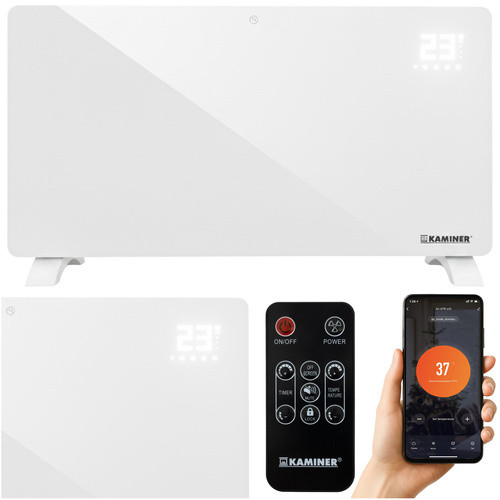 Електрообігрівач скляний Zelva Kaminer 26573 2500 Вт