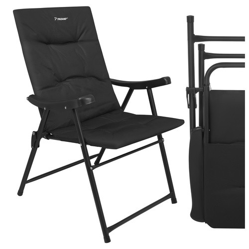 Крісло туристичне Trizand 27609 складане, висока спинка, до 120 кг, 59×70×91 см