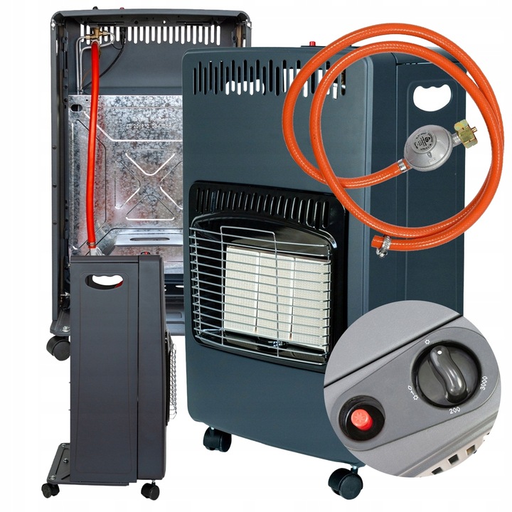 Газовый обогреватель Volteno VO2821 4.2 кВт + баллон 11 кг 27 л пропан-бутан (без газа) ПОЛЬША