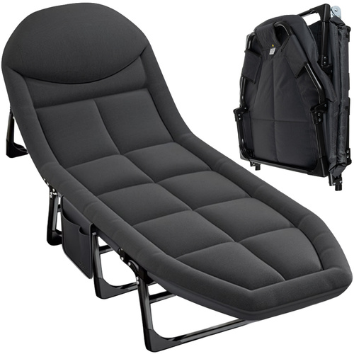 Кровать для кемпинга Trizand 25380 200x65x30см 150кг Серая